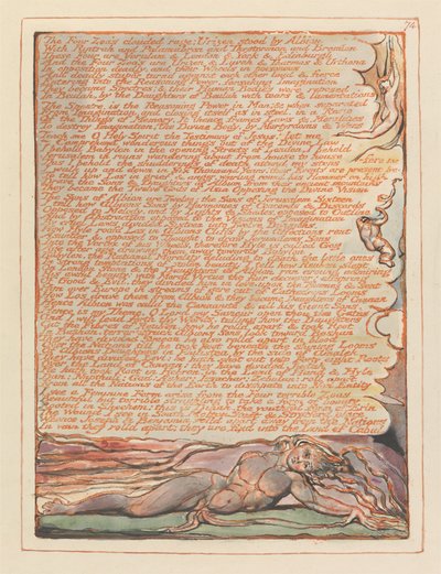 Jerusalem, Plate 74 by William Blake